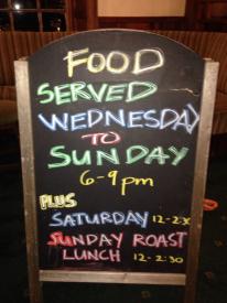 Angarrack Inn - Food served Wednesday to Sunday 6-9pm